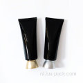 Zwarte plastic fles aangepaste lege roomlotionbuis